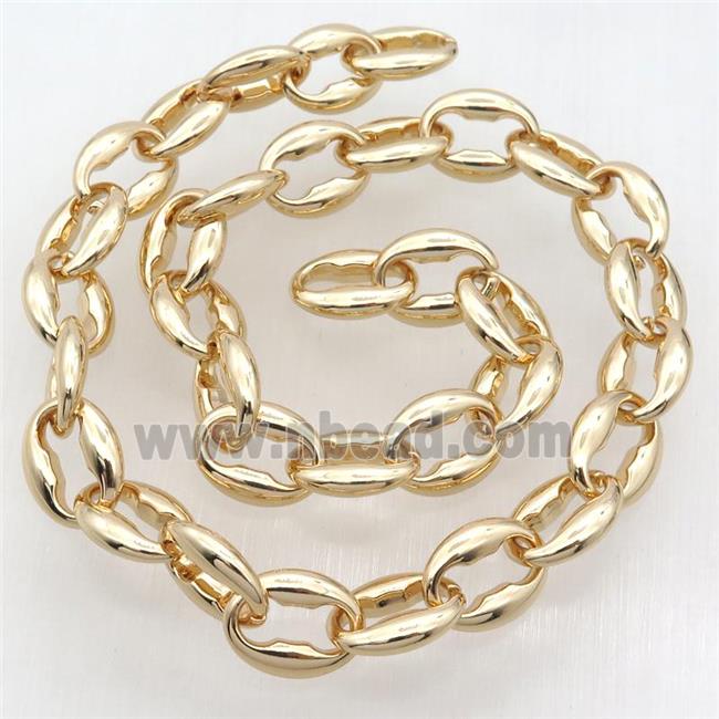 Alloy Chain, lt.gold plated
