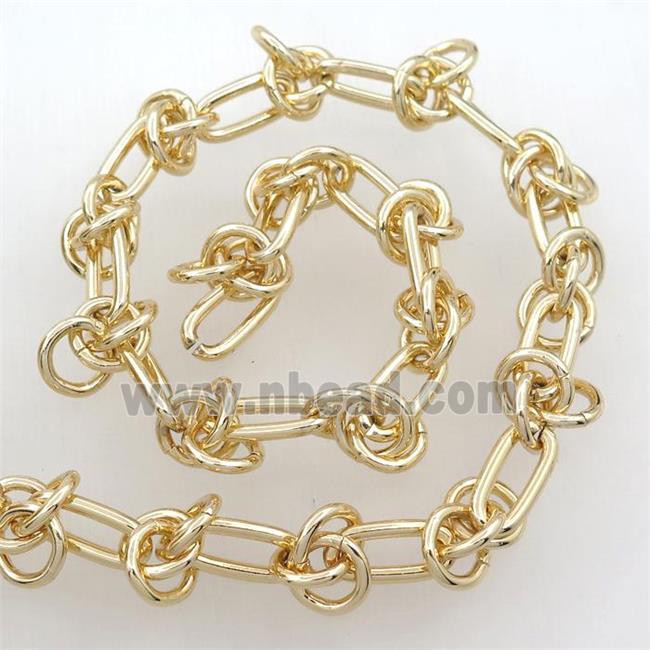 Iron chain, gold plated