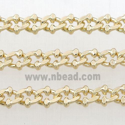 Brass chain, gold plated