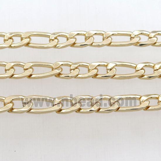 Iron chain, gold plated