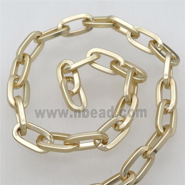 Alloy chain, gold plated
