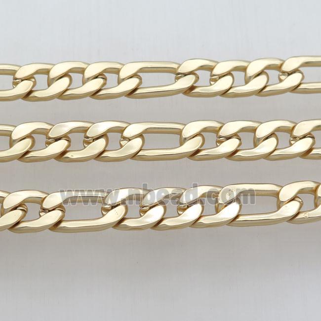 alloy curb chain, duckgold plated