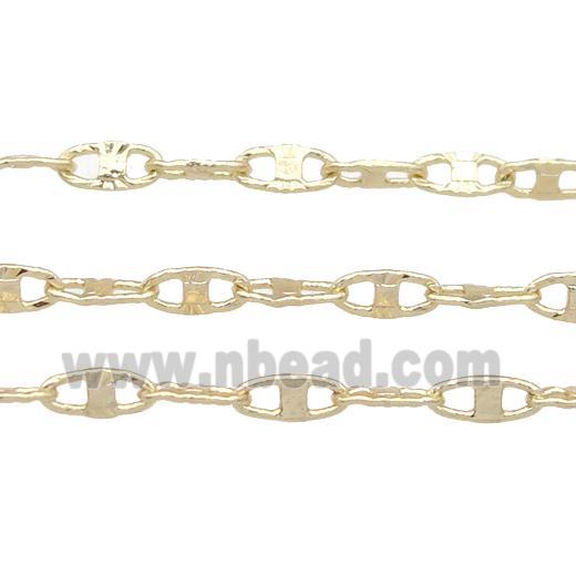 copper chain, gold plated