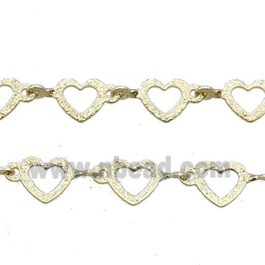 Copper Chain Heart Gold Plated