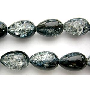Drip Crackel Glass Beads