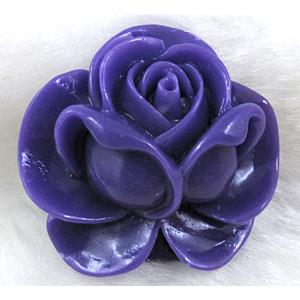 Compositive coral rose, Pendant, Purple