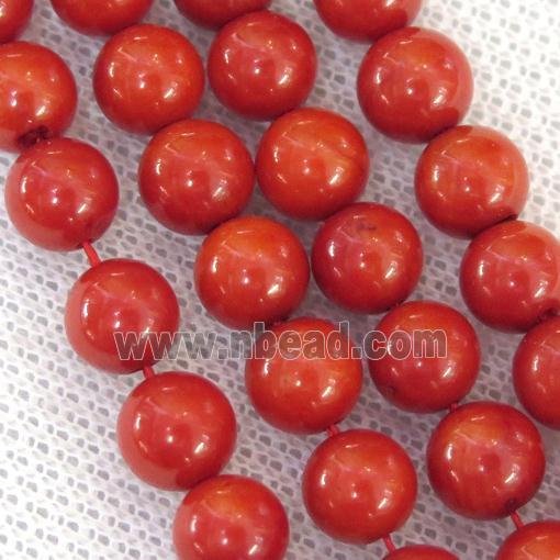 round red Coral beads