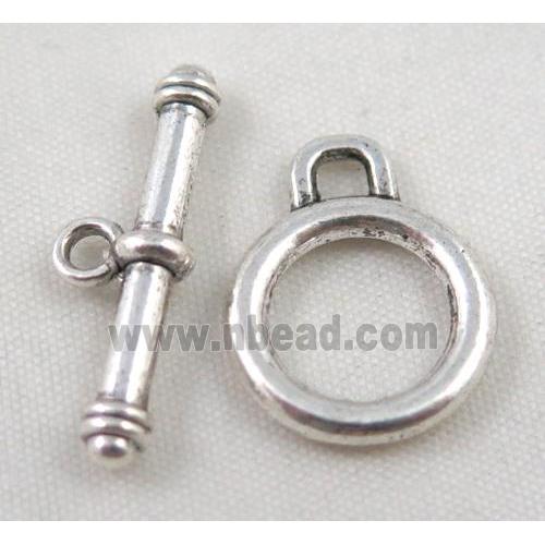 Tibetan Silver Toggle Clasp Non-Nickel