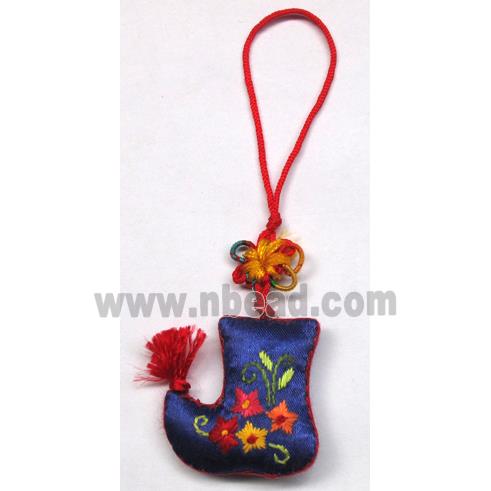 handmade Embroidery silk jewelry, SHOSE