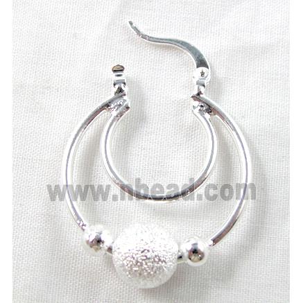 Silver Plated copper jewelry earring