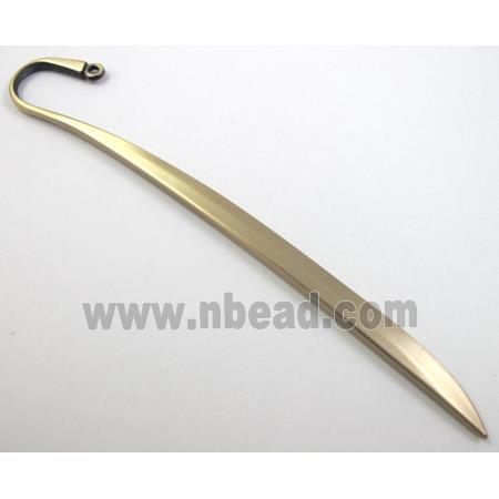 Bookmark, Bronze Plated Alloy Findings