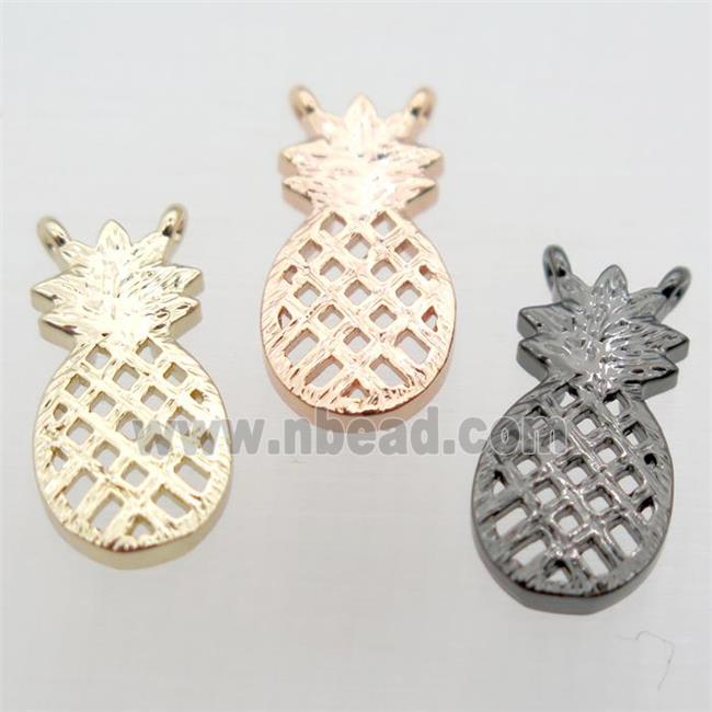 copper pineapple pendant, mix color