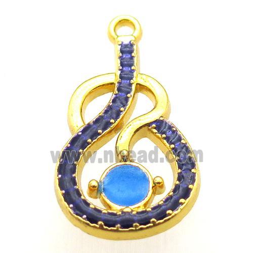 enameling copper pendant, gold plated