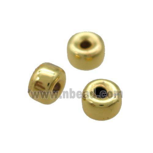 copper wheel beads, Unfade, gold plated