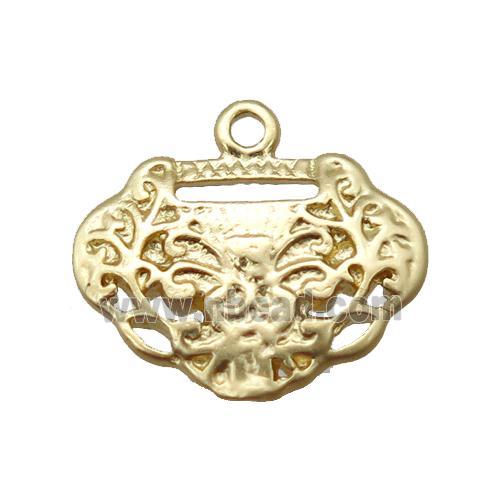 copper pendant, unfade, duck gold