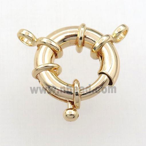 Copper Buoy Clasp Gold Plated