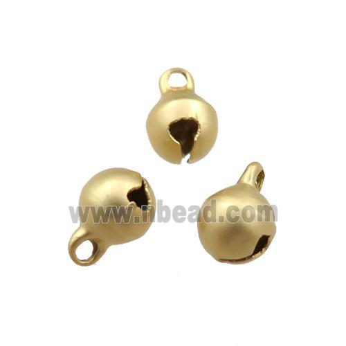 copper bell pendant, unfaded, duck-gold