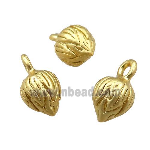 copper lotus pendant, unfaded, duck-gold
