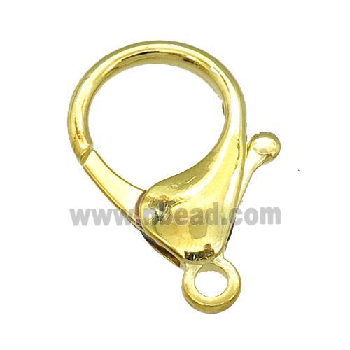 Alloy Lobster Clasp, gold plated