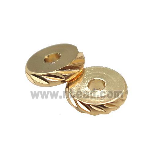 Copper Heishi Spacer Beads 14K Gold Plated