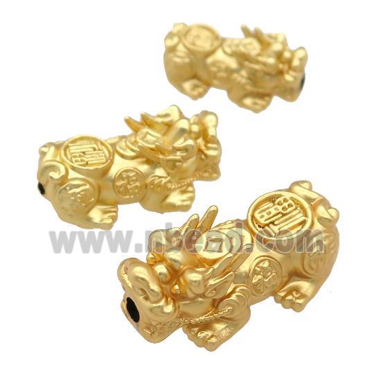 copper Pixiu beads, duck-gold, 3d-printing