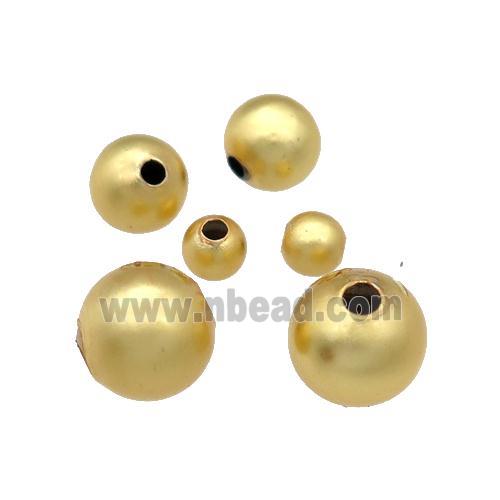 copper round beads, unfade, duck-gold