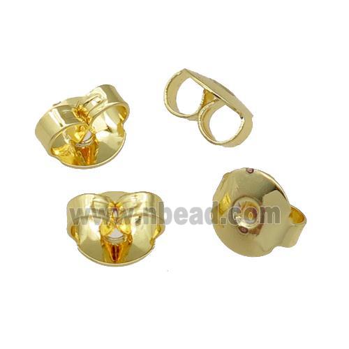 copper Earring Back Nut Unfade Gold Plated