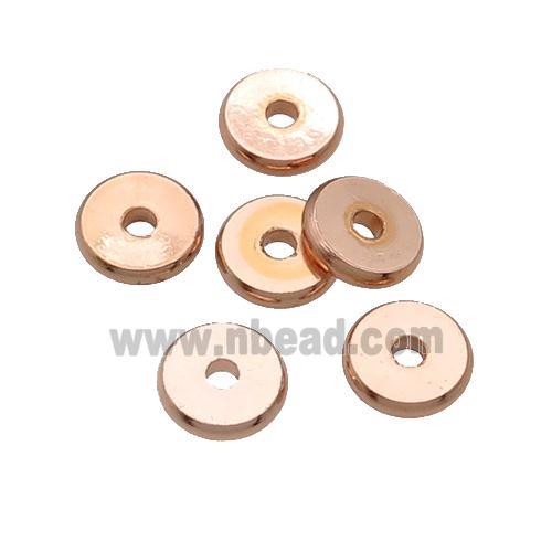 copper spacer beads, heishi, unfade, Rose gold