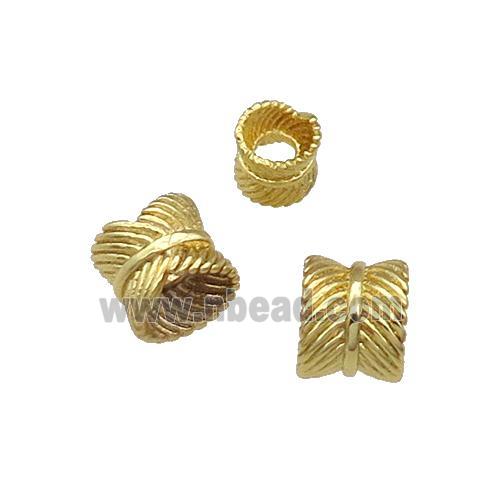 Copper Spacer Beads Gold Plated