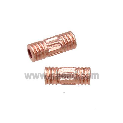 Copper Tube Spacer Beads Rose Gold