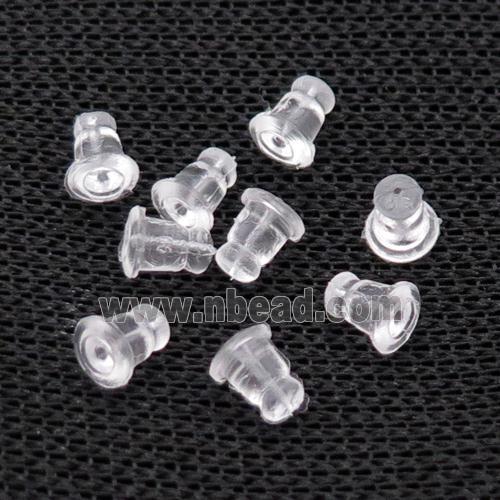 White Silicone Earring Back Stopper Ear Nuts Soft