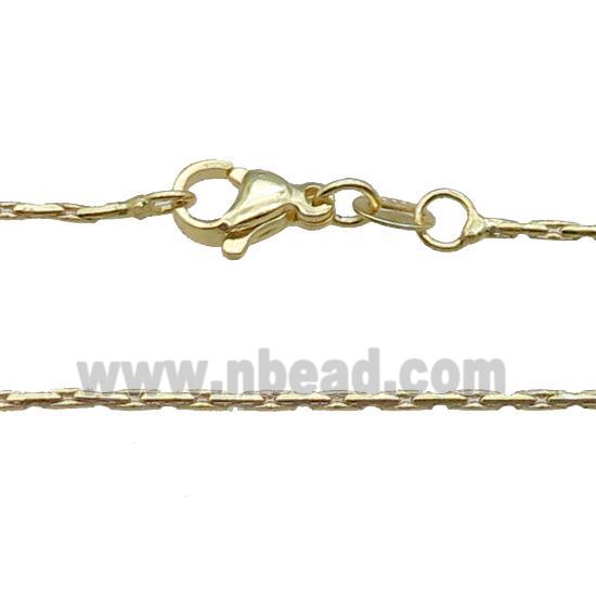 Copper Necklace Chain Unfaded Gold Plated