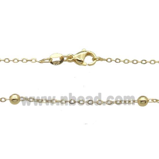 Copper Necklace Satellite Chain Unfaded Gold Plated