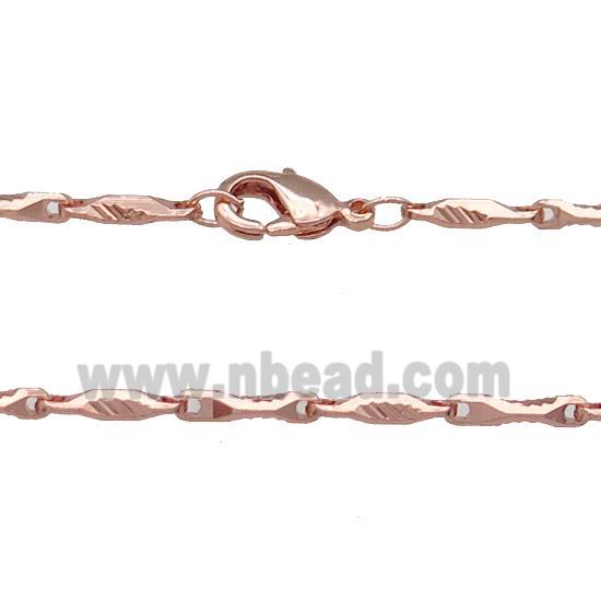 Copper Necklace Chain Unfaded Rose Gold
