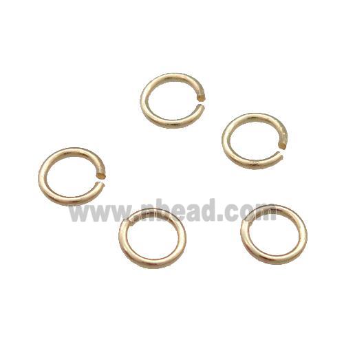 Copper Jump Rings Unfaded Light Gold