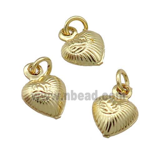 Copper Heart Pendant Unfade 18K Gold Plated