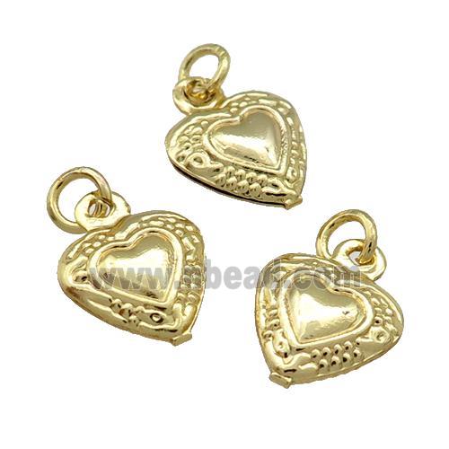 Copper Heart Pendant Unfade 18K Gold Plated