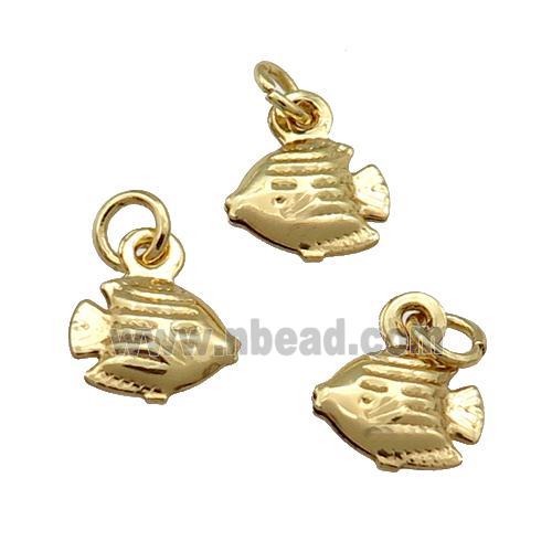 Copper Fish Pendant Unfade 18K Gold Plated