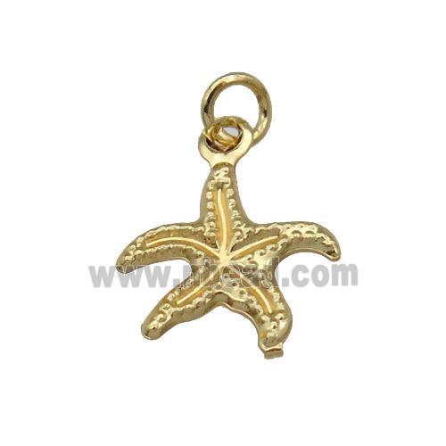 Copper Starfish Pendant Unfade 18K Gold Plated