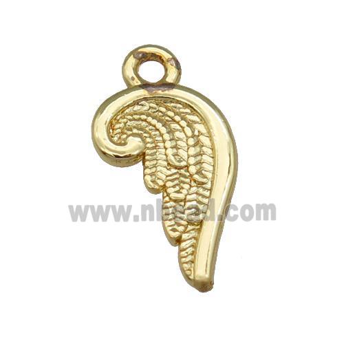 Alloy Wing Pendant Unfade 18K Gold Plated