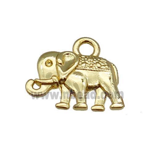 Alloy Elephant Pendant Unfade 18K Gold Plated