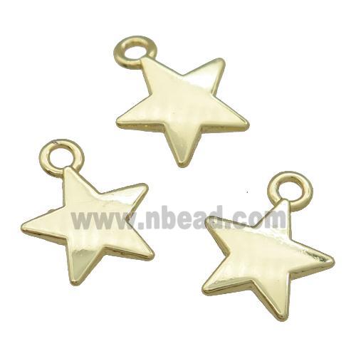 Alloy Star Pendant Unfade 18K Gold Plated