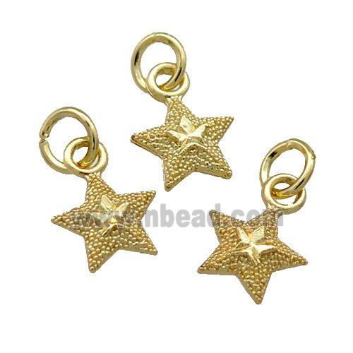 Alloy Star Pendant Unfade 18K Gold Plated