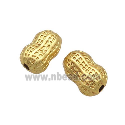 Copper Peanut Beads Unfade Gold Plated