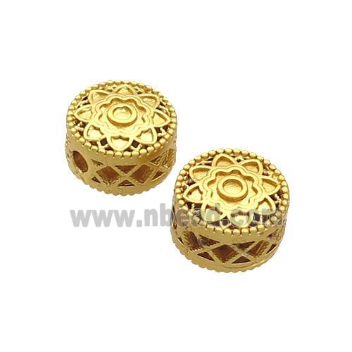 Copper Button Beads Unfade Gold Plated