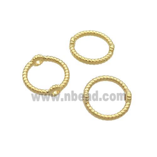 Copper Circle Beads Unfade Gold Plated