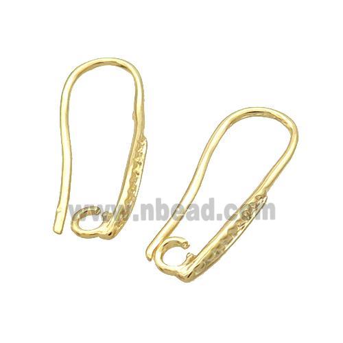 Copper Hook Earring Unfade Gold Plated