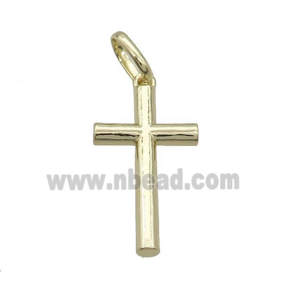 Copper Cross Pendant Gold Plated