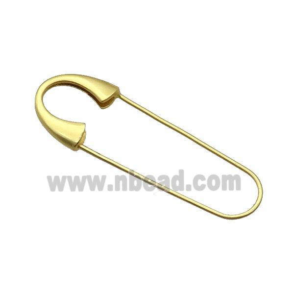 Copper Safety Pin Unfade Gold Plated