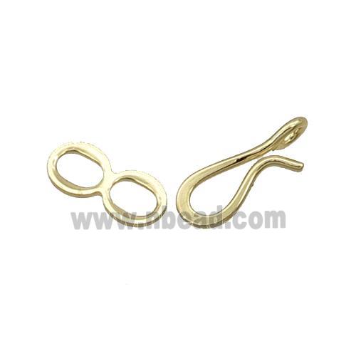 Copper Clasp Connector Unfade 18K Gold Plated